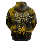 Step Into Horror Domain Tiger Football Zip Hoodie Halloween Horror Movie Characters - Aussie Hoodie