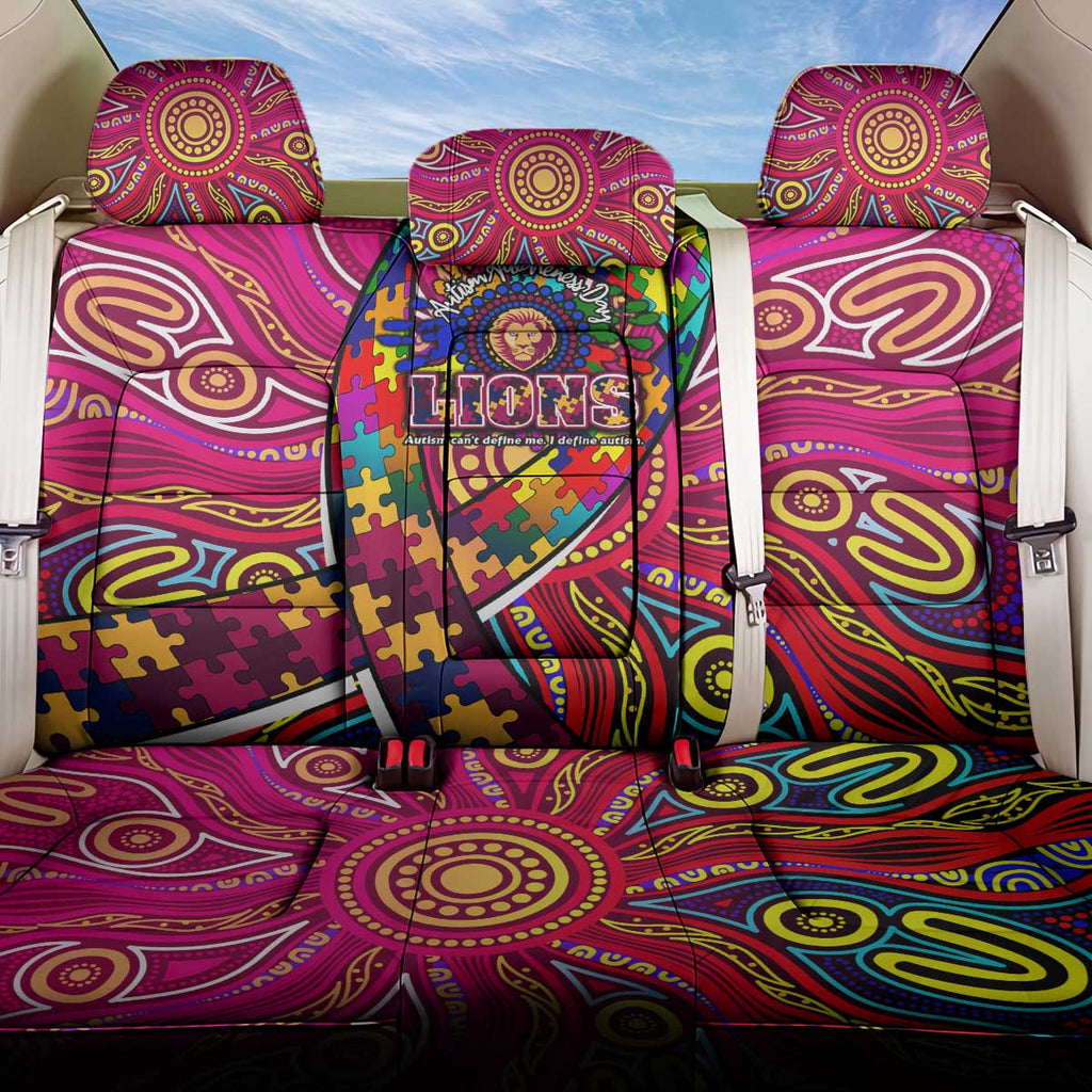 Autism Awareness Australia Brisbane Lions Back Car Seat Cover Aboriginal Indigenous Art