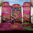 Autism Awareness Australia Brisbane Lions Back Car Seat Cover Aboriginal Indigenous Art