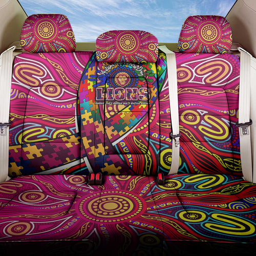 Autism Awareness Australia Brisbane Lions Back Car Seat Cover Aboriginal Indigenous Art
