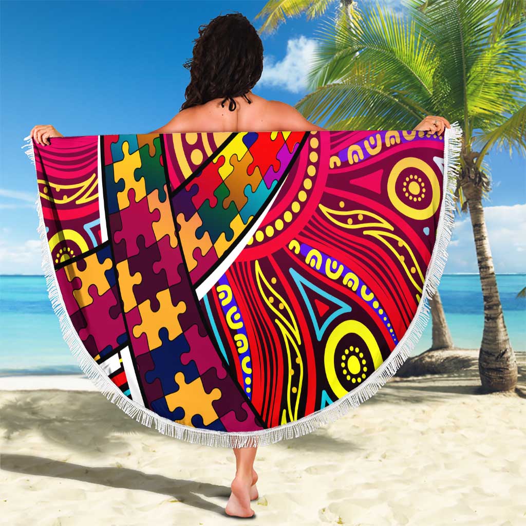 Autism Awareness Australia Brisbane Lions Beach Blanket Aboriginal Indigenous Art