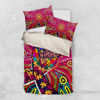 Autism Awareness Australia Brisbane Lions Bedding Set Aboriginal Indigenous Art