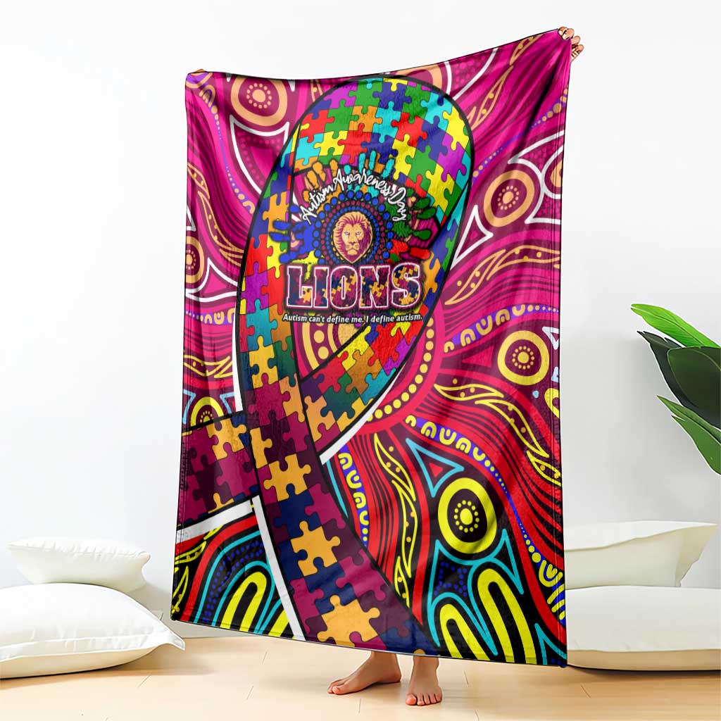 Autism Awareness Australia Brisbane Lions Blanket Aboriginal Indigenous Art