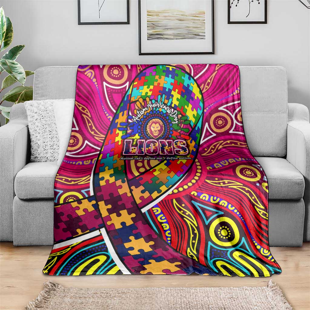 Autism Awareness Australia Brisbane Lions Blanket Aboriginal Indigenous Art