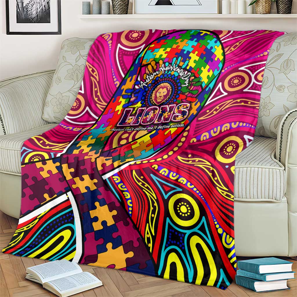 Autism Awareness Australia Brisbane Lions Blanket Aboriginal Indigenous Art