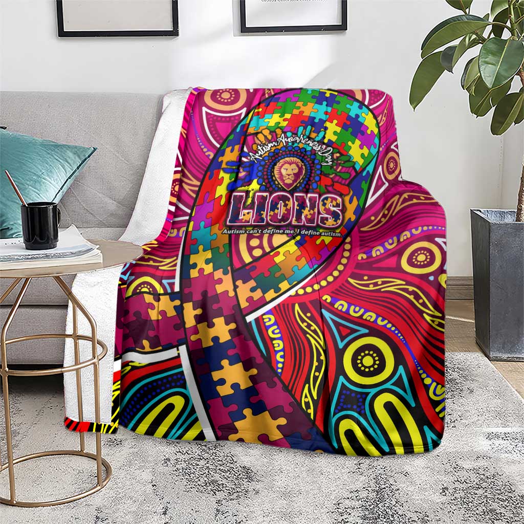 Autism Awareness Australia Brisbane Lions Blanket Aboriginal Indigenous Art