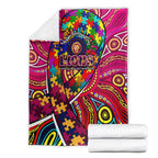 Autism Awareness Australia Brisbane Lions Blanket Aboriginal Indigenous Art