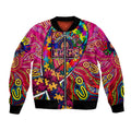 Autism Awareness Australia Brisbane Lions Bomber Jacket Aboriginal Indigenous Art