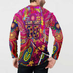 Autism Awareness Australia Brisbane Lions Button Sweatshirt Aboriginal Indigenous Art