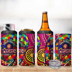 Autism Awareness Australia Brisbane Lions 4 in 1 Can Cooler Tumbler Aboriginal Indigenous Art