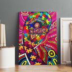Autism Awareness Australia Brisbane Lions Canvas Wall Art Aboriginal Indigenous Art