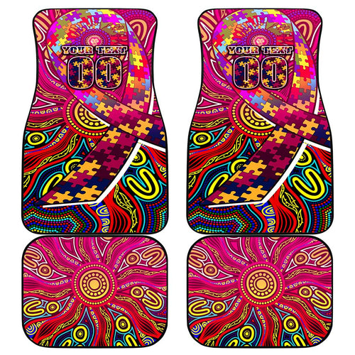 Autism Awareness Australia Brisbane Lions Car Mats Aboriginal Indigenous Art