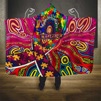 Autism Awareness Australia Brisbane Lions Hooded Blanket Aboriginal Indigenous Art