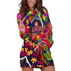 Autism Awareness Australia Brisbane Lions Hoodie Dress Aboriginal Indigenous Art