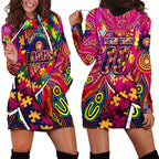 Autism Awareness Australia Brisbane Lions Hoodie Dress Aboriginal Indigenous Art