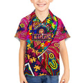 Autism Awareness Australia Brisbane Lions Kid Hawaiian Shirt Aboriginal Indigenous Art