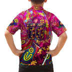 Autism Awareness Australia Brisbane Lions Kid Hawaiian Shirt Aboriginal Indigenous Art