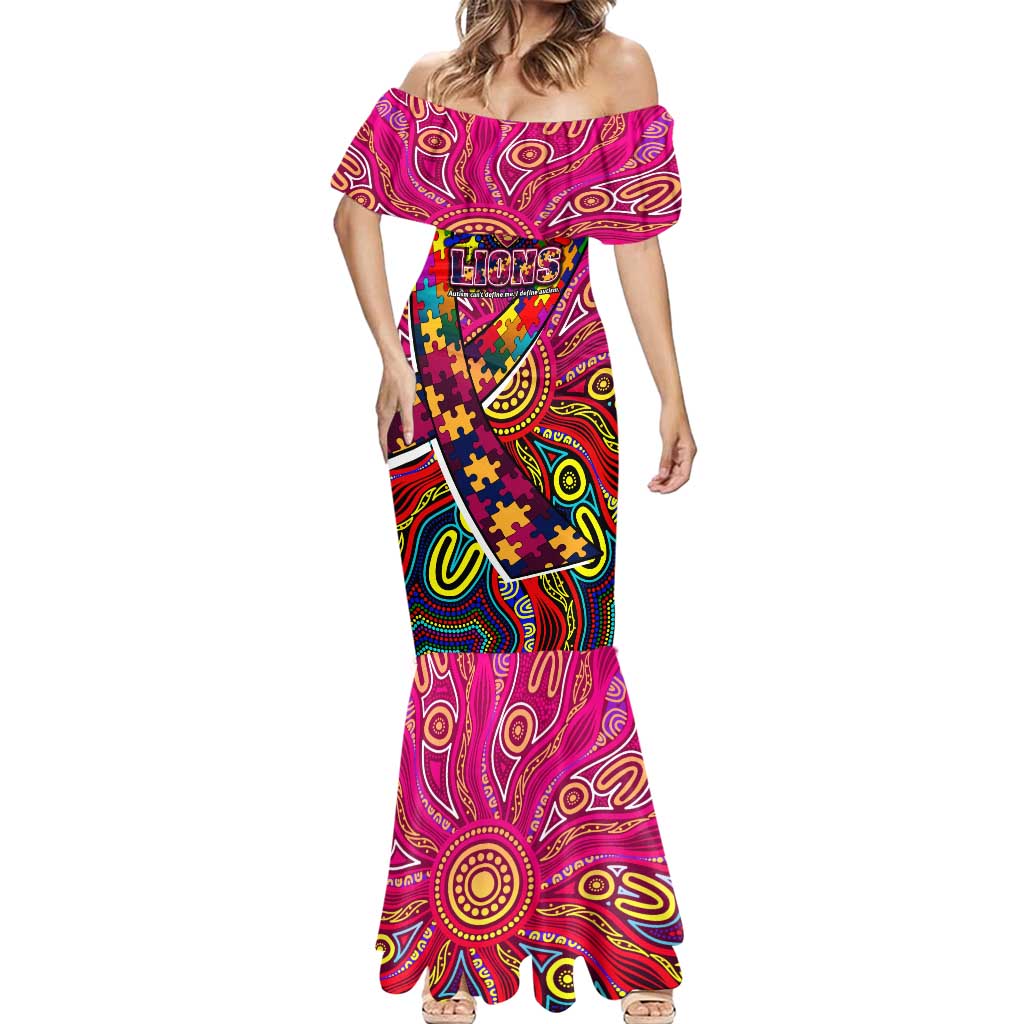 Autism Awareness Australia Brisbane Lions Mermaid Dress Aboriginal Indigenous Art