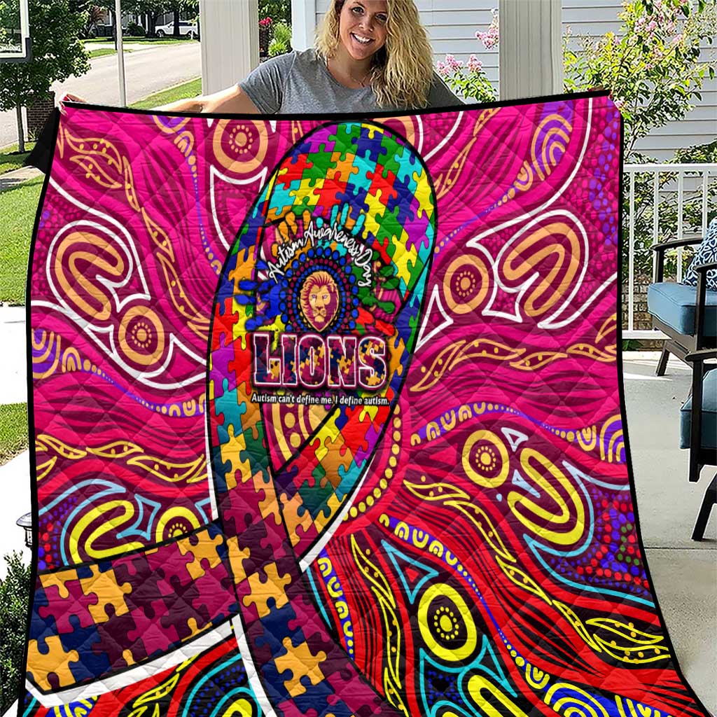 Autism Awareness Australia Brisbane Lions Quilt Aboriginal Indigenous Art
