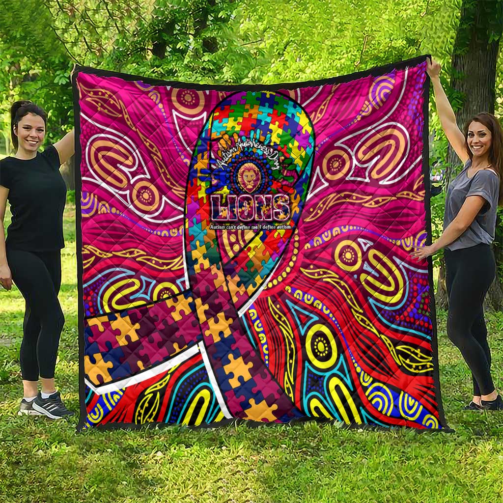 Autism Awareness Australia Brisbane Lions Quilt Aboriginal Indigenous Art