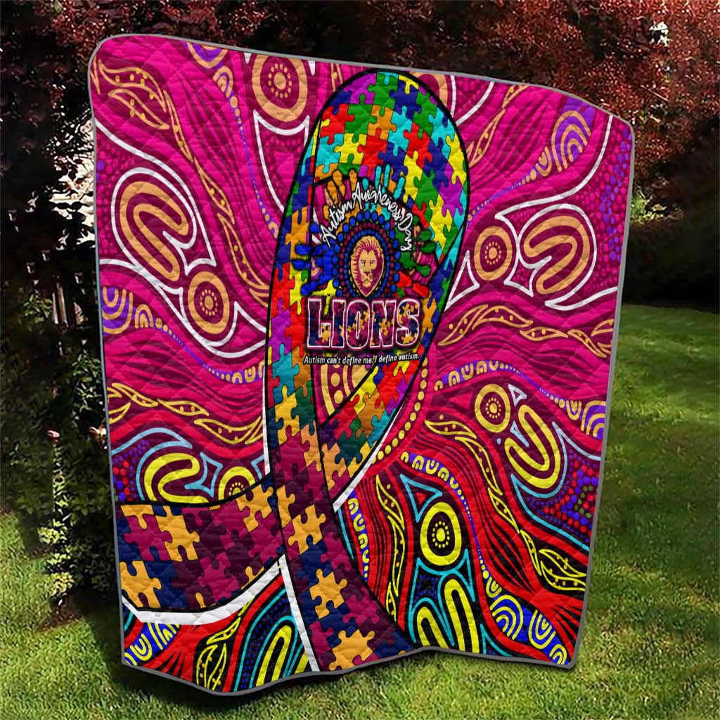 Autism Awareness Australia Brisbane Lions Quilt Aboriginal Indigenous Art