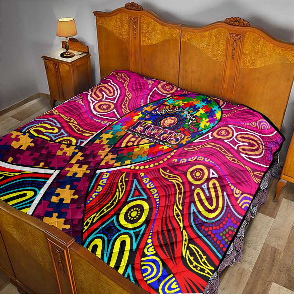 Autism Awareness Australia Brisbane Lions Quilt Aboriginal Indigenous Art