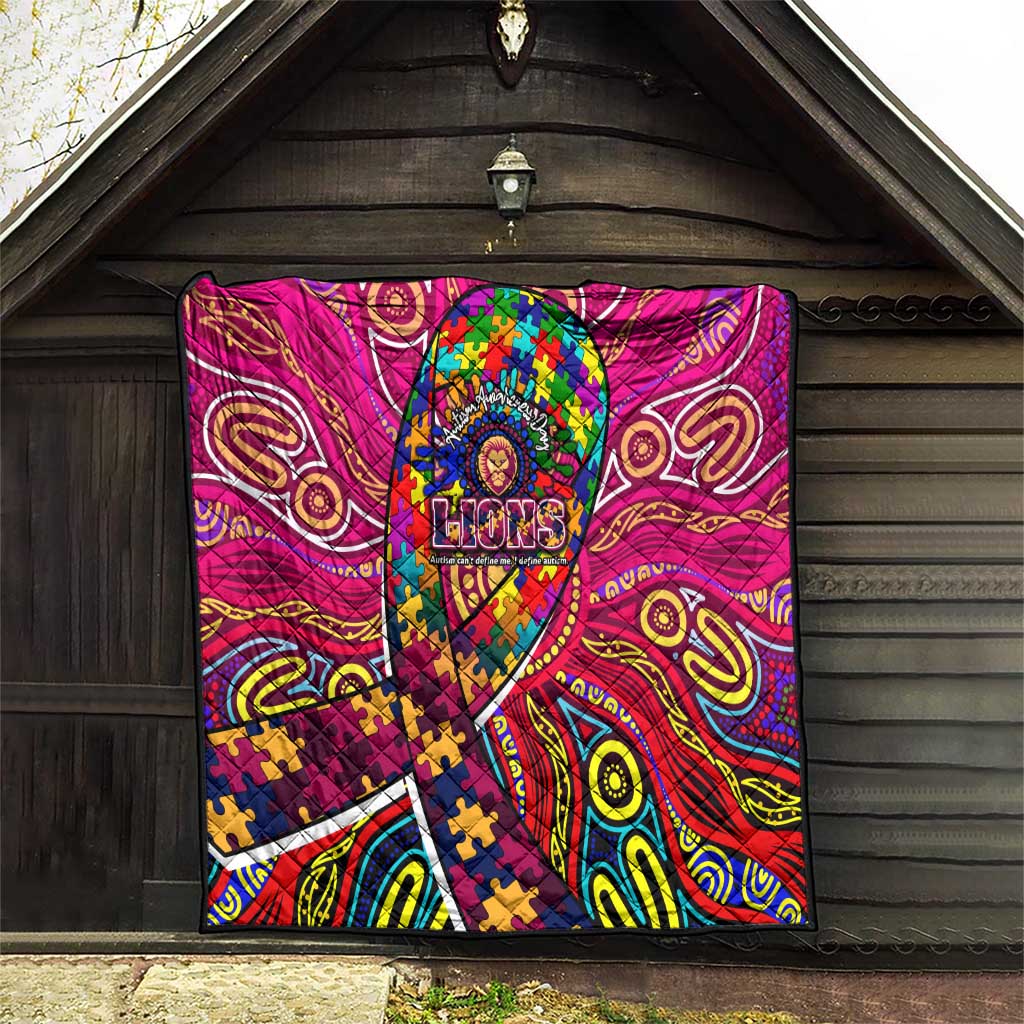 Autism Awareness Australia Brisbane Lions Quilt Aboriginal Indigenous Art