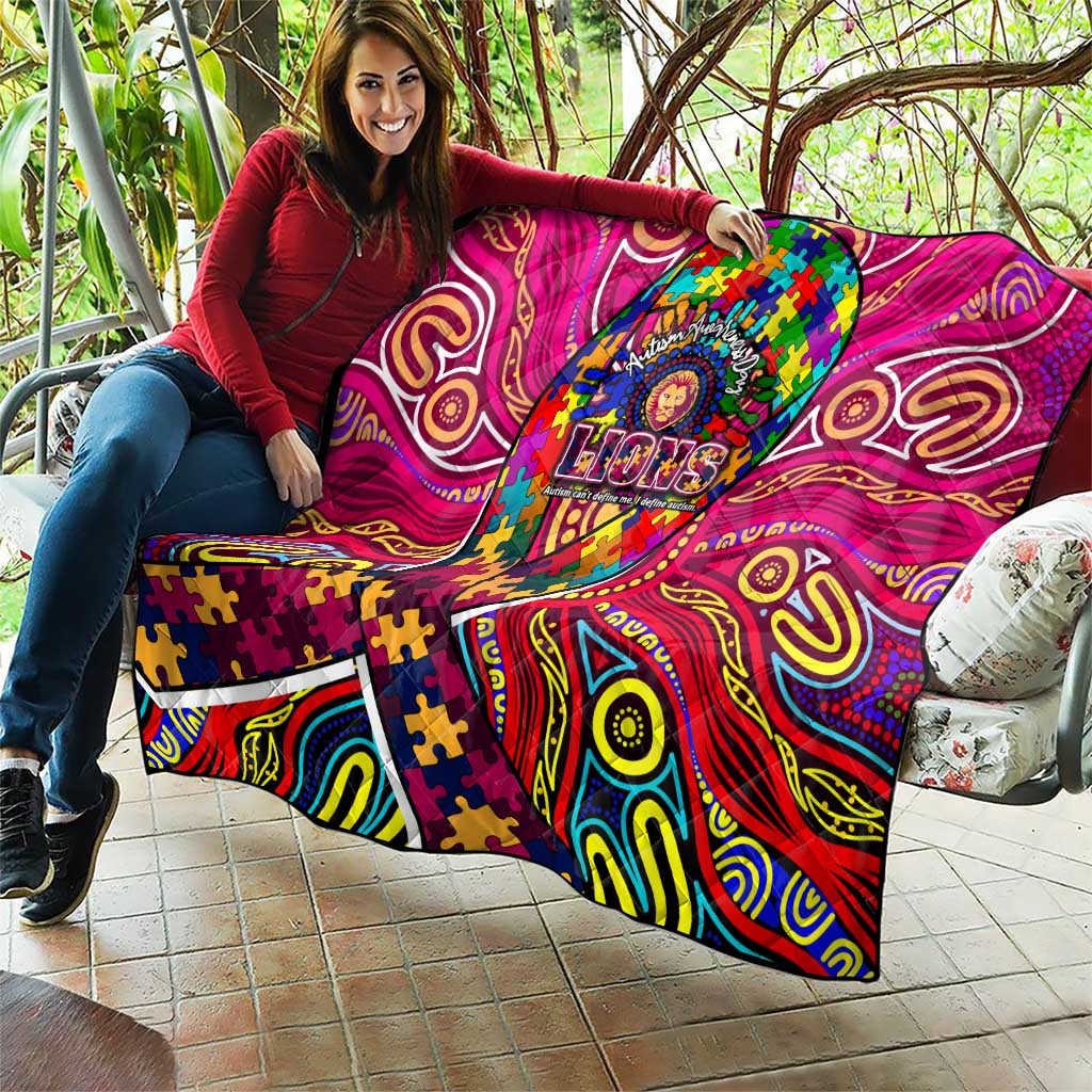 Autism Awareness Australia Brisbane Lions Quilt Aboriginal Indigenous Art