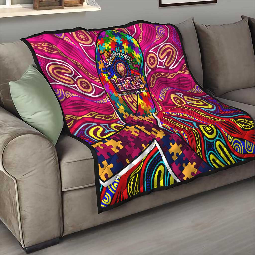 Autism Awareness Australia Brisbane Lions Quilt Aboriginal Indigenous Art