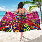 Autism Awareness Australia Brisbane Lions Sarong Aboriginal Indigenous Art