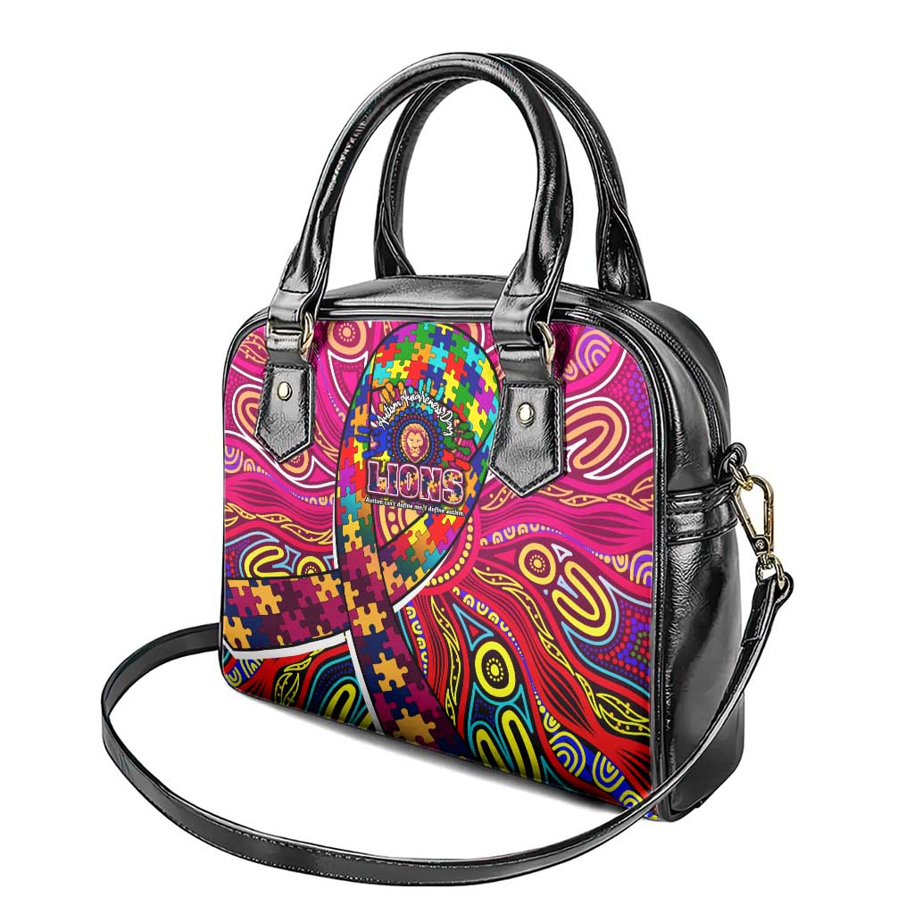 Autism Awareness Australia Brisbane Lions Shoulder Handbag Aboriginal Indigenous Art
