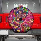 Autism Awareness Australia Brisbane Lions Spare Tire Cover Aboriginal Indigenous Art