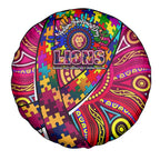 Autism Awareness Australia Brisbane Lions Spare Tire Cover Aboriginal Indigenous Art