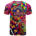 Autism Awareness Australia Brisbane Lions T Shirt Aboriginal Indigenous Art