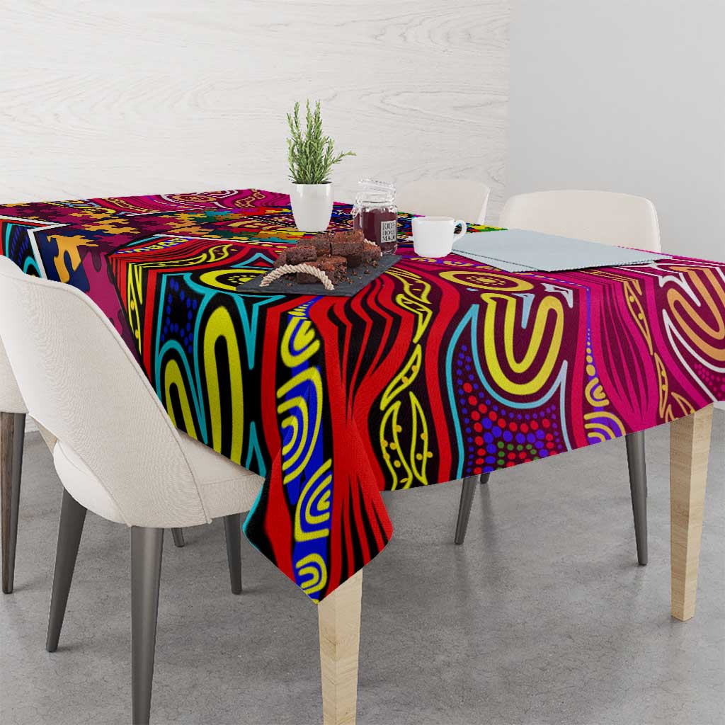 Autism Awareness Australia Brisbane Lions Tablecloth Aboriginal Indigenous Art