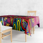 Autism Awareness Australia Brisbane Lions Tablecloth Aboriginal Indigenous Art