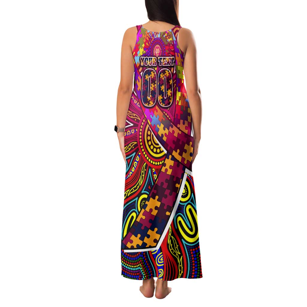 Autism Awareness Australia Brisbane Lions Tank Maxi Dress Aboriginal Indigenous Art