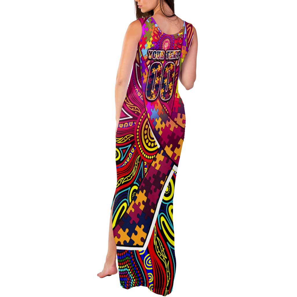Autism Awareness Australia Brisbane Lions Tank Maxi Dress Aboriginal Indigenous Art