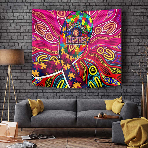 Autism Awareness Australia Brisbane Lions Tapestry Aboriginal Indigenous Art