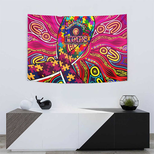Autism Awareness Australia Brisbane Lions Tapestry Aboriginal Indigenous Art