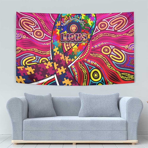 Autism Awareness Australia Brisbane Lions Tapestry Aboriginal Indigenous Art