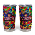 Autism Awareness Australia Brisbane Lions Tumbler Cup Aboriginal Indigenous Art