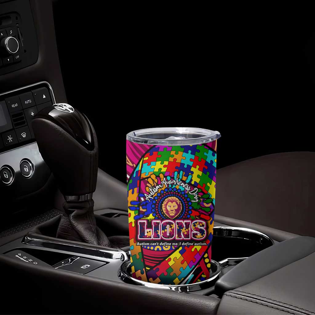 Autism Awareness Australia Brisbane Lions Tumbler Cup Aboriginal Indigenous Art