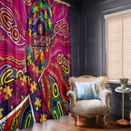 Autism Awareness Australia Brisbane Lions Window Curtain Aboriginal Indigenous Art