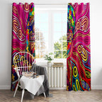 Autism Awareness Australia Brisbane Lions Window Curtain Aboriginal Indigenous Art