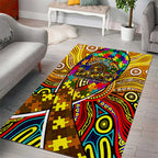 Autism Awareness Australia Hawthorn Hawks Area Rug Aboriginal Indigenous Art