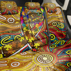 Autism Awareness Australia Hawthorn Hawks Back Car Seat Cover Aboriginal Indigenous Art