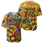 Autism Awareness Australia Hawthorn Hawks Baseball Jersey Aboriginal Indigenous Art