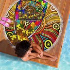Autism Awareness Australia Hawthorn Hawks Beach Blanket Aboriginal Indigenous Art