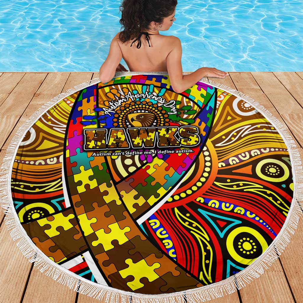 Autism Awareness Australia Hawthorn Hawks Beach Blanket Aboriginal Indigenous Art